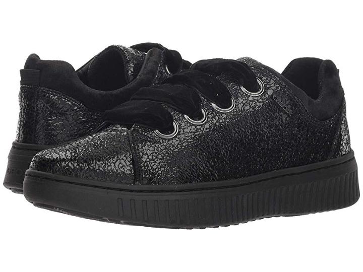 Geox Kids Disco Mix Girl 4 (big Kid) (black) Girl's Shoes
