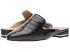 Michael Michael Kors Natasha Slide (black Embossed Croc) Women's Slide Shoes