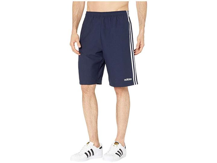 Adidas Essentials 3-stripe Woven Shorts (raw Khaki) Men's Shorts