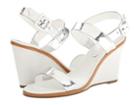 Kate Spade New York Nice (silver Specchio/natural Vacchetta) Women's Wedge Shoes