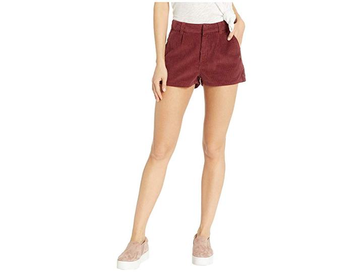 Roxy People Around Corduroy Shorts (oxblood Red) Women's Shorts