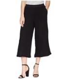 Three Dots Mica Gauze Culotte Pants (black) Women's Casual Pants