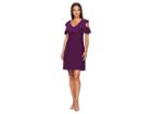 American Rose Sloan Cold Shoulder Ruffle Dress (fig) Women's Dress