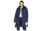 Tommy Hilfiger Multi Quilt 35 Belted Puffer (navy) Women's Coat