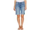 Nydj Petite Petite Briella Roll Cuff Shorts In Jet Stream (jet Stream) Women's Shorts