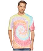 Puma Logo Tower Tie-dye Tee (puma White/swirls) Men's T Shirt