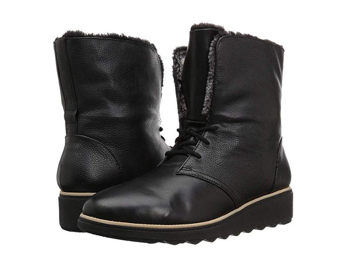 Clarks Sharon Pearl (black Leather) Women's Shoes
