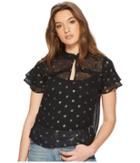 Amuse Society Good Intentions Woven Top (black) Women's Clothing
