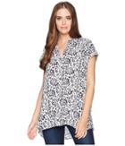 Pendleton Serephina Cap Sleeve Top (marshmallow/parisian Nights Print) Women's Clothing