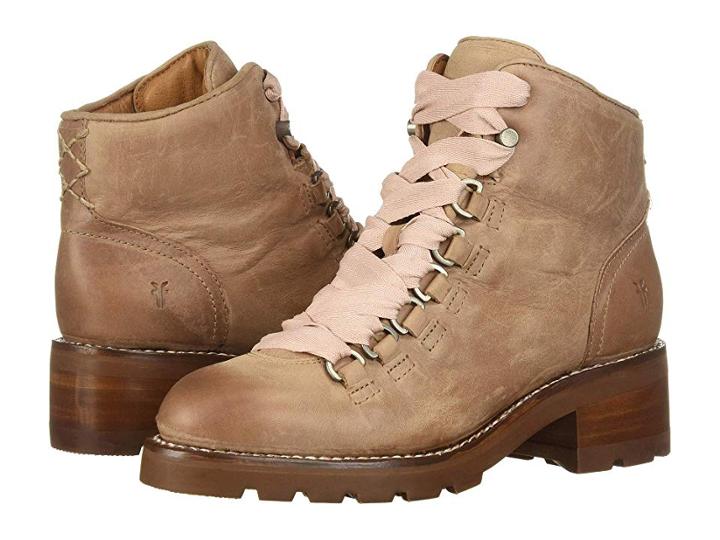 Frye Alta Hiker (dusty Rose Waxed Pull-up) Women's Boots