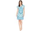 Hale Bob Modern Mosaic Microfiber Jersey Dress (blue) Women's Dress