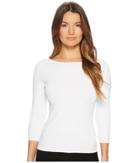 Vince U-back Long Sleeve (optic White) Women's Long Sleeve Pullover