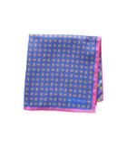 Etro Double Faced Mini Paisley Pocket Square (blue) Ties