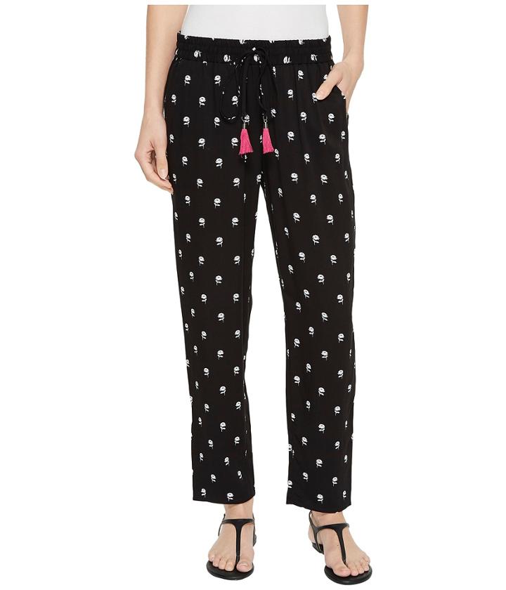 Hatley Pauline Pants (black Blooms) Women's Casual Pants