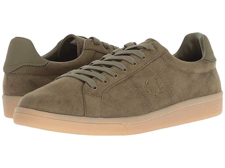 Fred Perry B721 Microfibre (burnt Olive) Men's Shoes