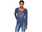 Life Is Good Kitchy Garden Crusher Scoop Long Sleeve T-shirt (darkest Blue) Women's T Shirt