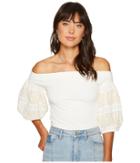 Free People Rock With It Top (ivory) Women's Clothing