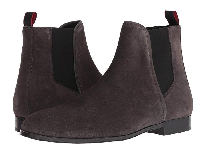 Boss Hugo Boss Boheme Chelsea Boot Casual By Hugo (dark Grey) Men's Shoes