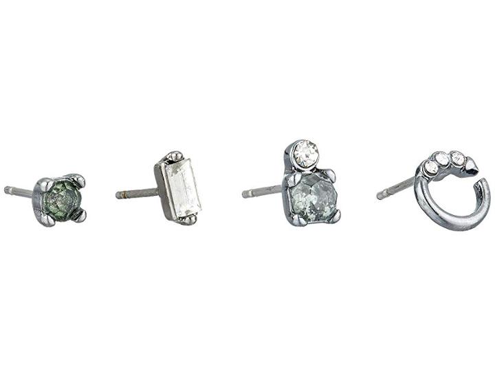 French Connection Four-piece Mismatched Stud Set (aqua) Earring