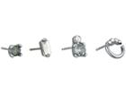French Connection Four-piece Mismatched Stud Set (aqua) Earring