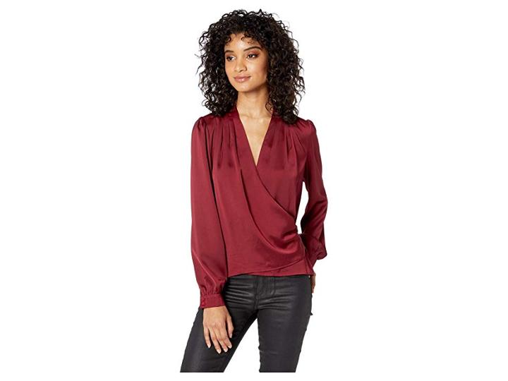 Astr The Label Janice Top (cabernet) Women's Clothing