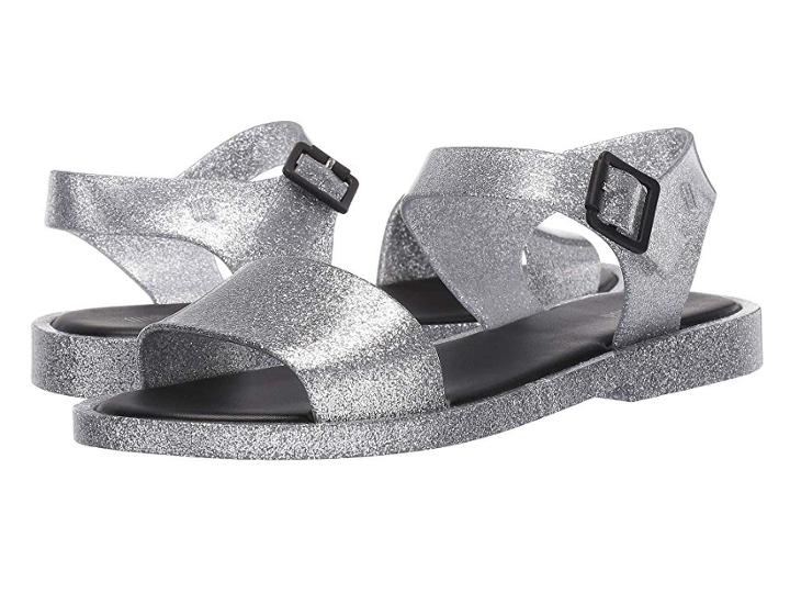 Melissa Shoes Mar Sandal (silver/glitter Black) Women's Sandals