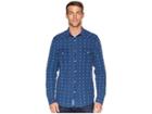 Lucky Brand Indigo Dobby Western Shirt (blue Multi) Men's Clothing
