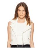 Red Valentino Leather Vest With Boules (latte) Women's Vest