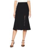 J.o.a. Midi Skirt With Pearls (black) Women's Skirt