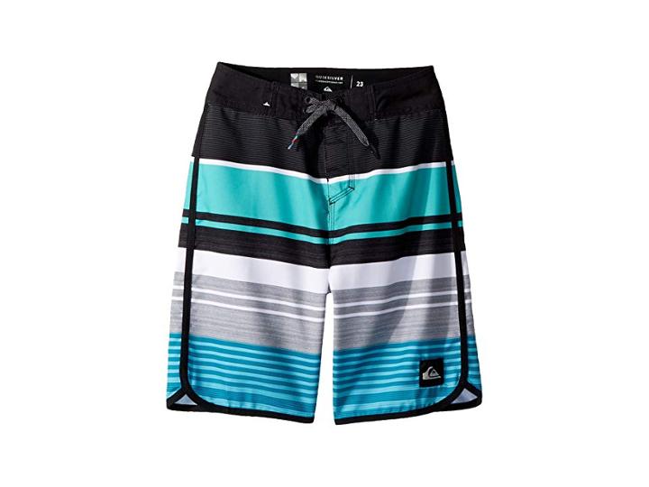 Quiksilver Kids Eye Scallop 18 Boardshorts (big Kids) (typhoon) Boy's Swimwear