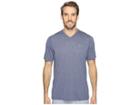 Under Armour Ua Threadborne V-neck Short Sleeve (midnight Navy) Men's Clothing