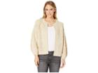 Lucky Brand Bobble Diamond Cardigan Sweater (cream) Women's Sweater