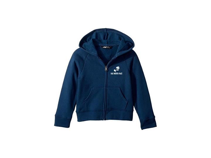 The North Face Kids Logowear Full Zip Hoodie (little Kids/big Kids) (blue Wing Teal) Girl's Sweatshirt
