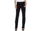 Nydj Marilyn Straight W/ Geo Shine Back In Black (black) Women's Jeans