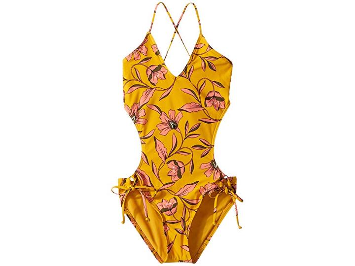 Splendid Littles Golden Girlie One-piece (big Kids) (butterscotch) Girl's Swimsuits One Piece