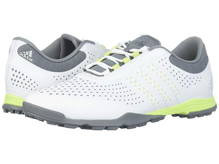 Adidas Golf Adipure Sport (footwear White/semi Frozen Yellow/grey Three) Women's Golf Shoes