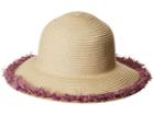 San Diego Hat Company Pbm1042os Paperbraid W/ Pop Color Frayed Raffia (lavender) Caps
