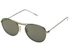 Oliver Peoples Cade (brushed Gold/dark Tortoise Black/graphite Gold Mirror) Fashion Sunglasses