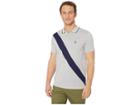 U.s. Polo Assn. Slim Color Block Jersey Polo (heather Gray) Men's Clothing