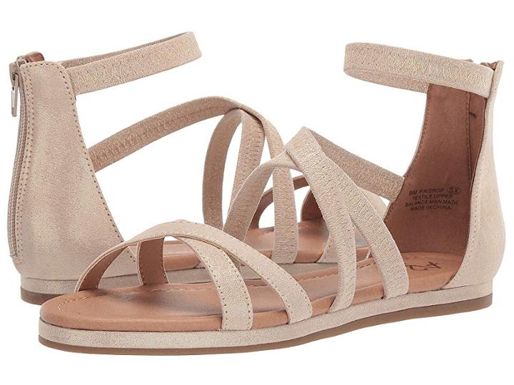 A2 By Aerosoles Pin Drop (gold Metallic Fabric) Women's Sandals