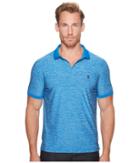 U.s. Polo Assn. Classic Fit Solid Short Sleeve Poly Pique Polo Shirt (blue Tile) Men's Short Sleeve Pullover