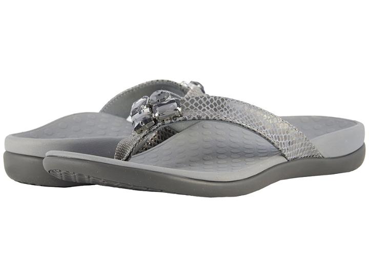 Vionic Tide Jewel (pewter Snake) Women's Shoes