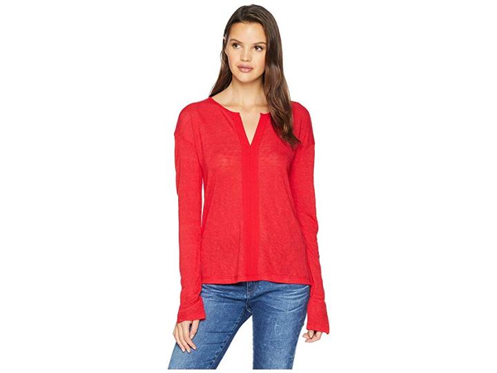 Sanctuary Sienna Mix Top (cherrywine) Women's T Shirt