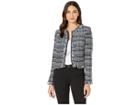 Juicy Couture Multi Fringed Tweed Jacket (regal Dusty Terracotta) Women's Clothing