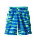 Nike Kids Blurred 7 Trunk (little Kids) (electro Green) Boy's Swimwear