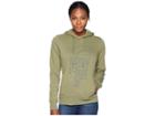 The North Face Trivert Pullover Hoodie (four Leaf Clover/urban Navy) Women's Sweatshirt