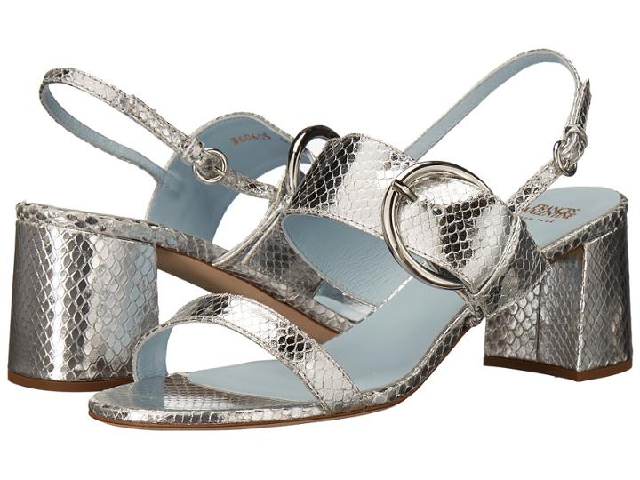 Frances Valentine Betty (silver Snake Print) Women's Shoes