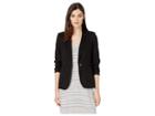 Tommy Hilfiger One-button Patch Pocket Jacket (black) Women's Coat