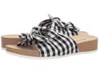 Anne Klein Quilt (black/white) Women's Sandals