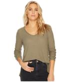 O'neill Mickey Top (military Olive) Women's Blouse